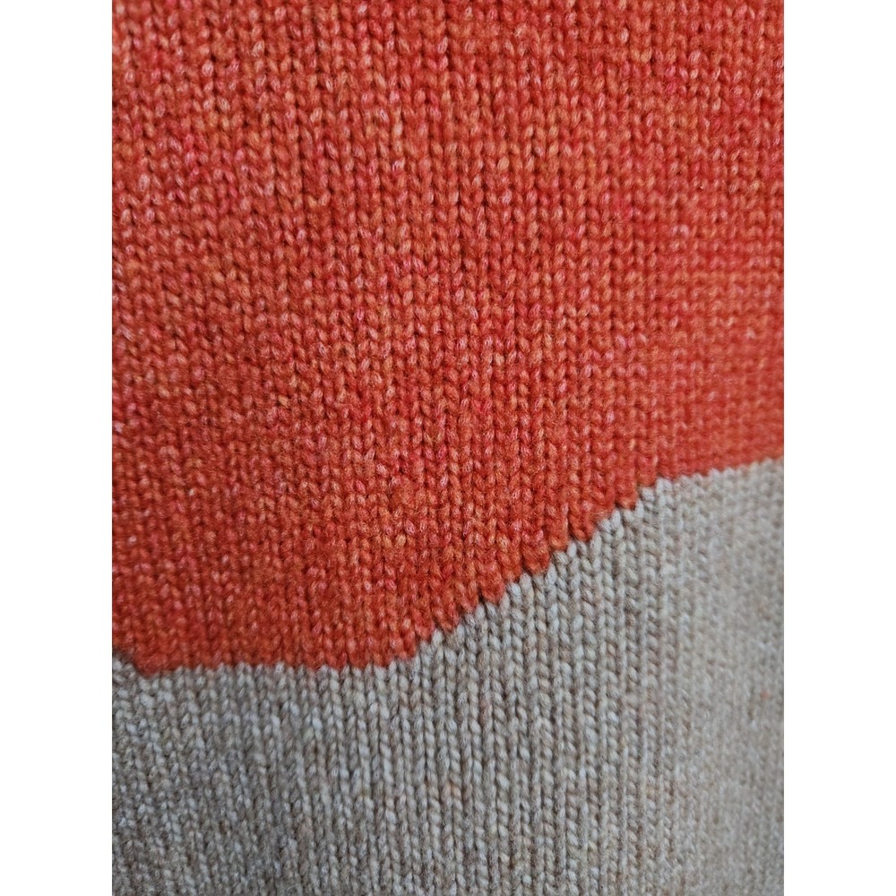 Baum und Pferdgarten Wool Blend Colorblock Sweater XS Brown Orange - Picture 4 of 9